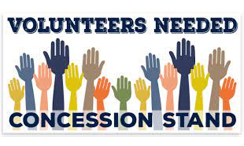 CONCESSIONS VOLUNTEERS!